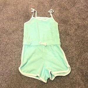 Wondernation terry cloth romper